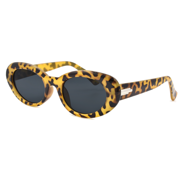 Γυαλιά ηλίου γυναικεία με γκρι φακό UV400 Awear Faye Leopard