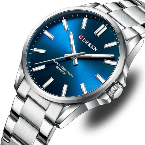 Curren 9090 Blue, γυναικείο ρολόι με μπλε καντράν