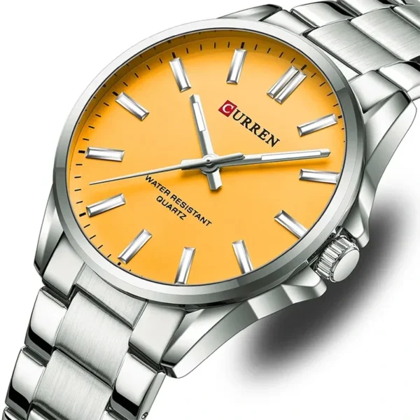 Curren 9090 Orange, γυναικείο ρολόι με πορτοκαλί καντράν