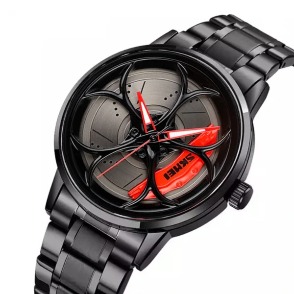 Skmei 1990 Black A2 ανδρικό ρολόι με μαύρο μπρασελέ