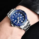 lige-8936-silver-blue-ανδρικό-ρολόι-ασημί-μπρασελέ