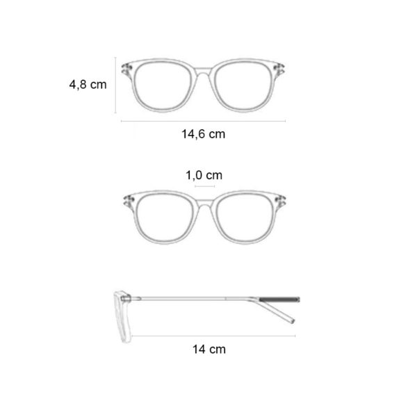 Διαστάσεις για τα γυναικεία γυαλιά ηλίου Awear Donna