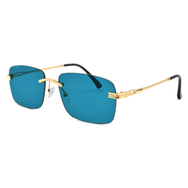 Γυαλιά ηλίου ορθογώνια, με τιρκουάζ φακό UV400, Awear Cameron Turquoise