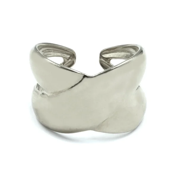 Δαχτυλίδι ατσάλινο ασημί Awear Zane Silver