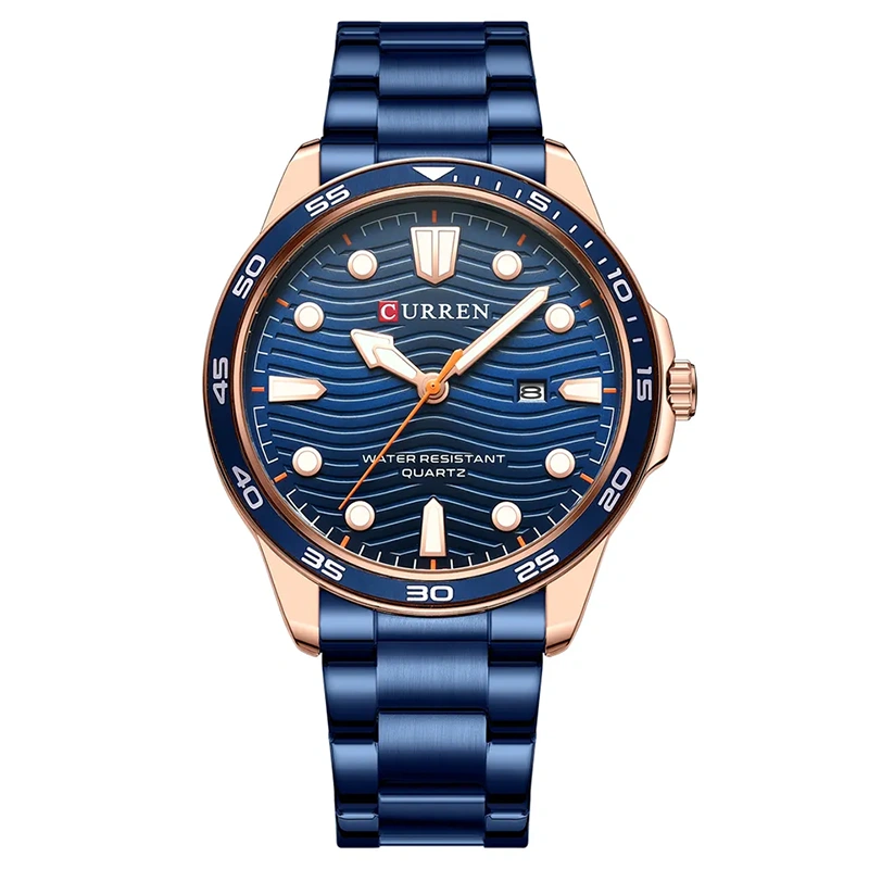 Curren 8426 Blue ανδρικό ρολόι με μπρασελέ