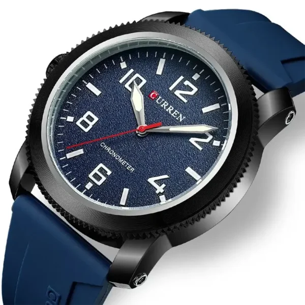 Curren 8454 Blue ανδρικό ρολόι, αδιάβροχο 3atm