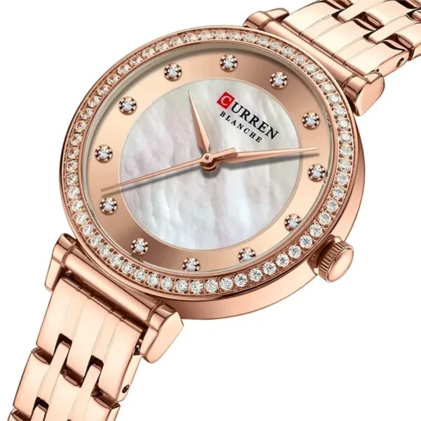 Curren 9087 Rose Gold γυναικείο ρολόι με στρας