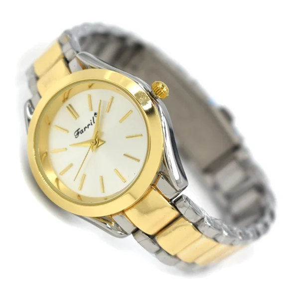 Farril ρολόι γυναικείο με χρυσό και ασημί μπρασελέ ατσάλινο, Awear Farril Paris Silver Gold