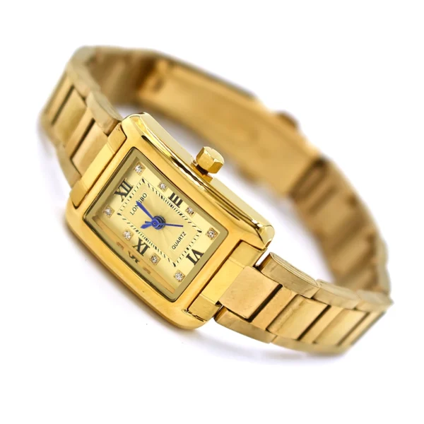 Longbo γυναικείο ρολόι με χρυσό μπρασελέ και καντράν, Awear Cerys Gold