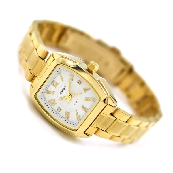 Longbo γυναικείο ρολόι με χρυσό μπρασελέ και λευκό καντράν, Awear Fiona Gold