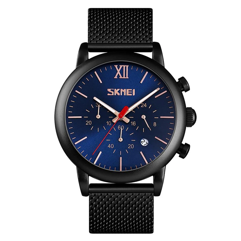 Skmei 9023 Blue ανδρικό ρολόι με μπρασελέ