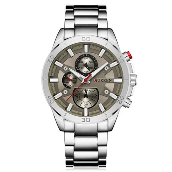 Curren 8275 Silver Gray, ανδρικό ρολόι με μπρασελέ