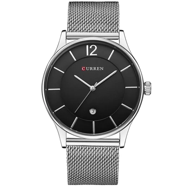 Curren 8231 Silver Black ανδρικό ρολόι