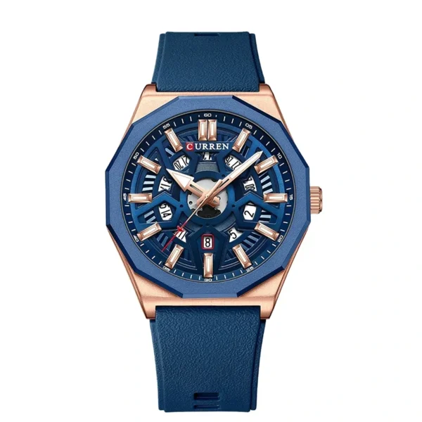 Curren 8437 Blue ανδρικό ρολόι με λουράκι σιλικόνης