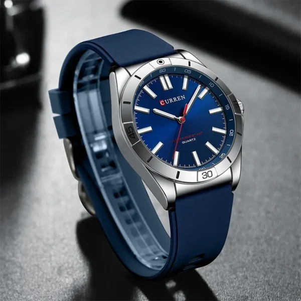 Curren 8449 Blue ανδρικό ρολόι με μπλε λουράκι