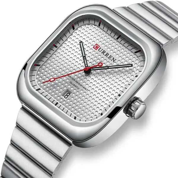 Curren 8460 Silver ανδρικό ρολόι με μπρασελέ