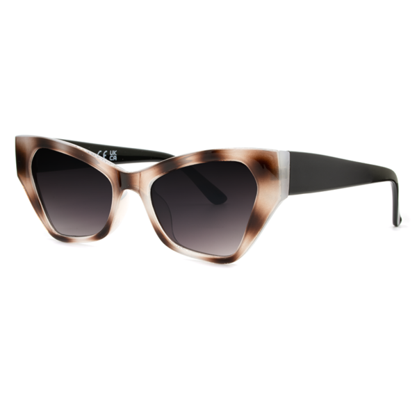 Γυαλιά ηλίου γυναικεία πεταλούδα με γκρι φακό UV400, Awear Nelle Leopard