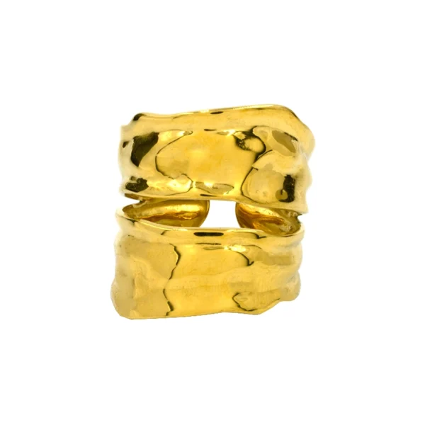 Δαχτυλίδι γυναικείο χρυσό, ατσάλινο, Awear Christin Gold