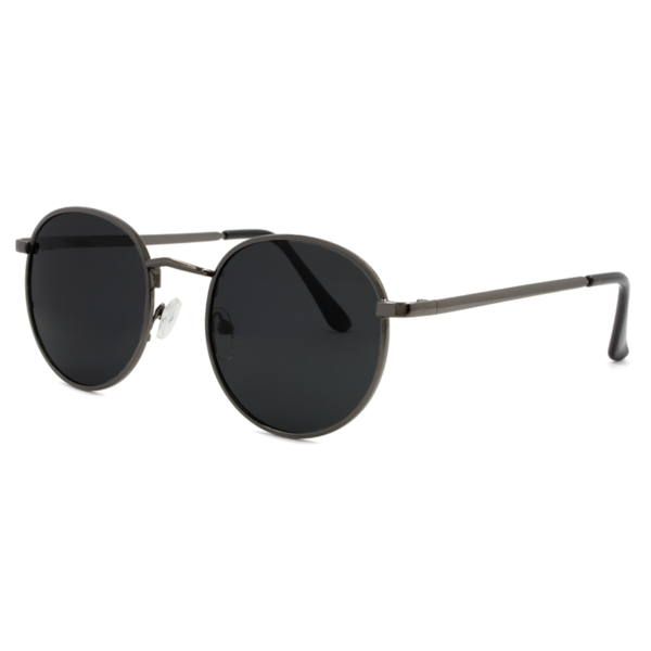 Στρογγυλά γυαλιά ηλίου polarized με μεταλλικό σκελετό, Awear Vieno Gun Metal